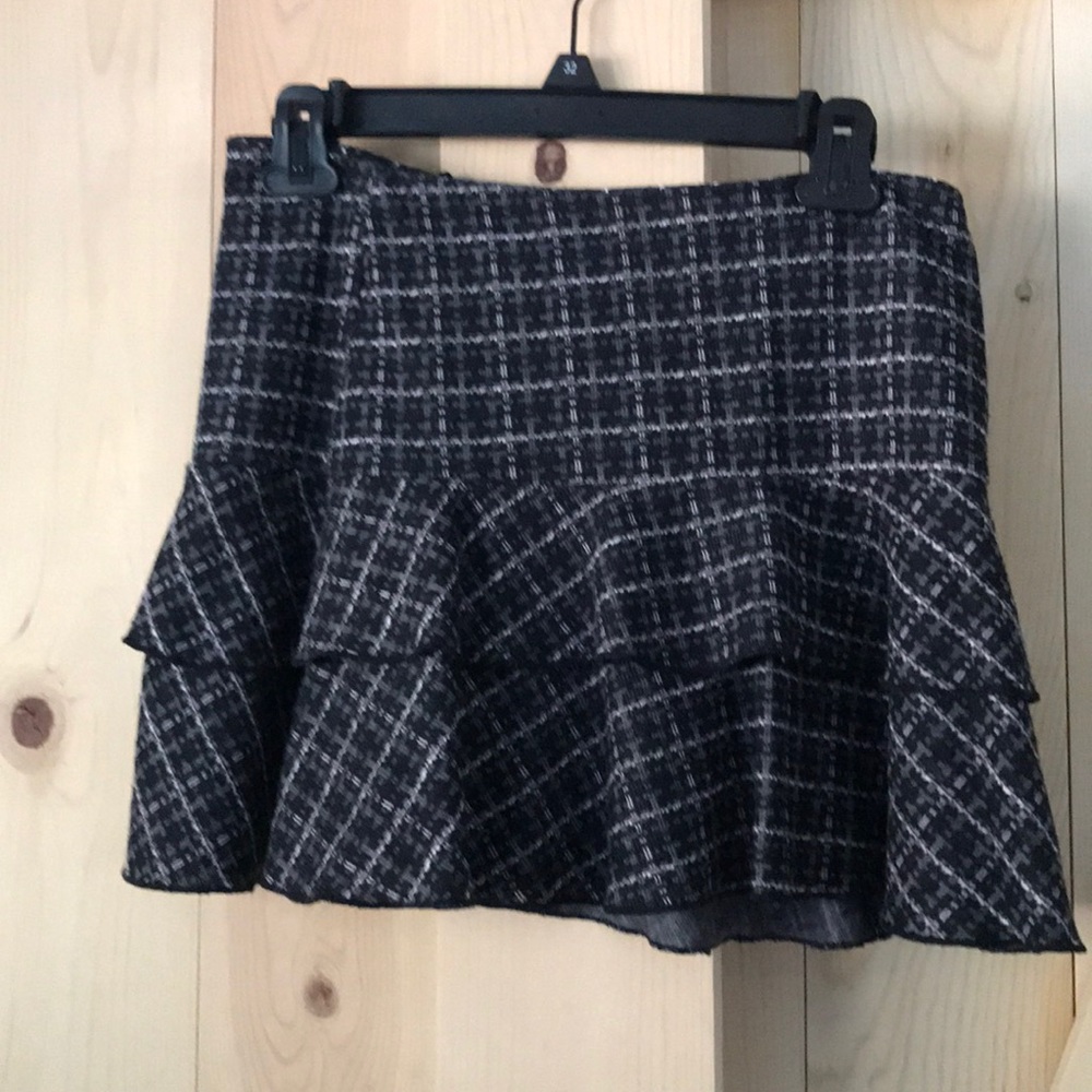 Plaid mini skirt